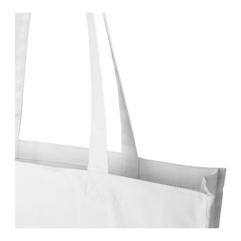 Bolsa Tote algodón reciclado 100% GRS con refuerzos de 270 g/m² &quot;Florida&quot; 14L Estándar | blanco | sin montaje de publicidad | no disponible | no disponible | no disponible
