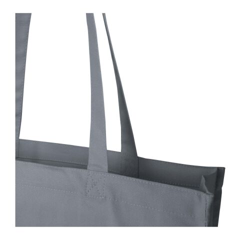 Bolsa Tote algodón reciclado 100% GRS con refuerzos de 270 g/m² &quot;Florida&quot; 14L Estándar | Gris | sin montaje de publicidad | no disponible | no disponible | no disponible