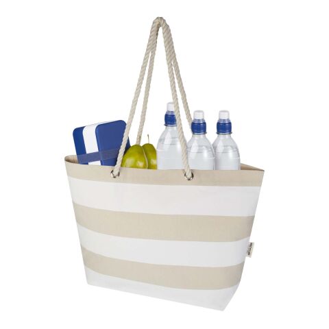 Bolsa Tote de playa de material reciclado GRS de 270 g/m² &quot;Florida&quot; Estándar | Natural-Transparente claro | sin montaje de publicidad | no disponible | no disponible | no disponible