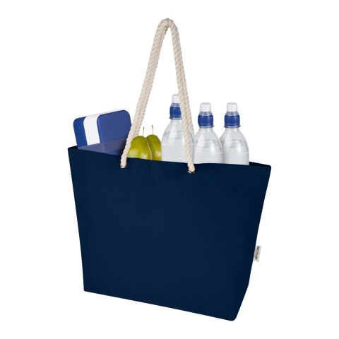 Bolsa Tote de playa de material reciclado GRS de 270 g/m² "Florida" Azul marino