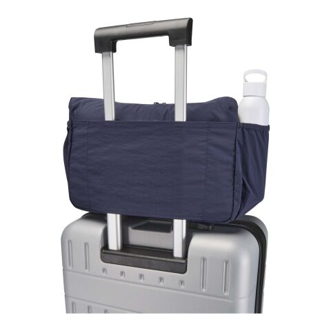 Bolso bandolera para portátil Calli de 33 cm de GRS, de nailon reciclado Azul marino