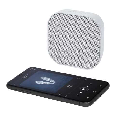 Minialtavoz Bluetooth® de plástico reciclado 2.0 de 3&nbsp;W con certificación RCS "Stark" Estándar | Blanco | sin montaje de publicidad | no disponible | no disponible