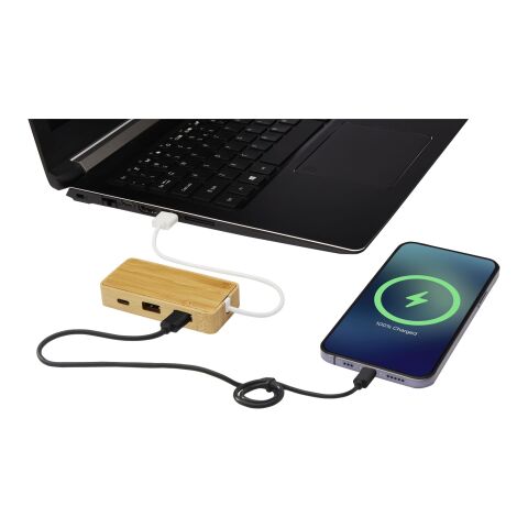 Hub USB de bambú &quot;Tapas&quot; Estándar | Natural | Not applicable | sin montaje de publicidad | no disponible | no disponible