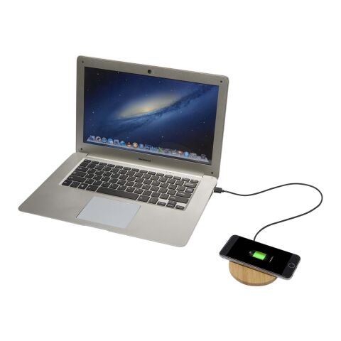 Base de carga inalámbrica de bambú de 15 W &quot;Essence&quot; Estándar | Madera | sin montaje de publicidad | no disponible | no disponible