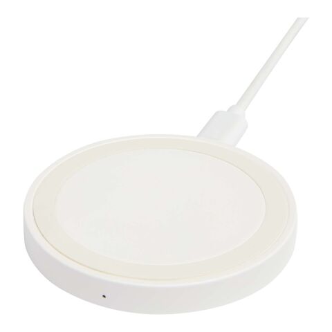 Base de carga inalámbrica de plástico reciclado de 15 W &quot;Freal&quot; Estándar | blanco | sin montaje de publicidad | no disponible | no disponible