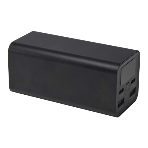 Batería externa para portátil de aluminio reciclado de 20 000 mAh y 70 W &quot;Acamar&quot; Estándar | Negro intenso | sin montaje de publicidad | no disponible | no disponible