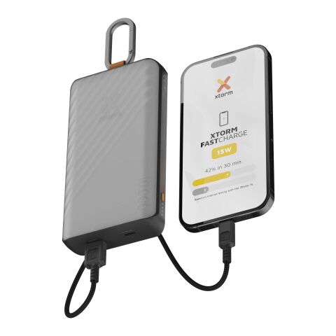 Batería externa solar de 10 000 mAh y 15 W con luz &quot;Xtorm XG2S101 Go2&quot; Estándar | Carbón | sin montaje de publicidad | no disponible | no disponible