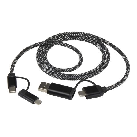Cable de carga magnético 5 en 1 SMART de 65 W y 100 cm con certificación RCS Negro