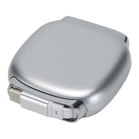 Cable retráctil Alphard de 100 W para CarPlay, de plástico reciclado, con carga PD Plata