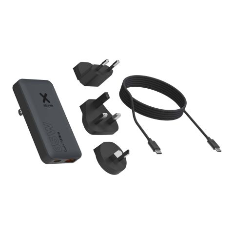 Cargador de viaje de carga rápida de 65 W con cable y estuche "Xtorm" Estándar | Negro intenso | sin montaje de publicidad | no disponible | no disponible