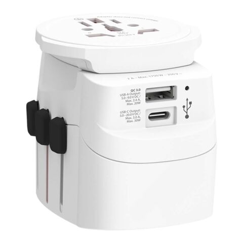 Adaptador universal SKROSS® PRO Light USB AC30PD blanco