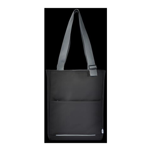Bolsa Tote para portátil de 14&quot; de material reciclado GRS resistente al agua de 14 l &quot;Aqua&quot; Estándar | Negro | sin montaje de publicidad | no disponible | no disponible | no disponible