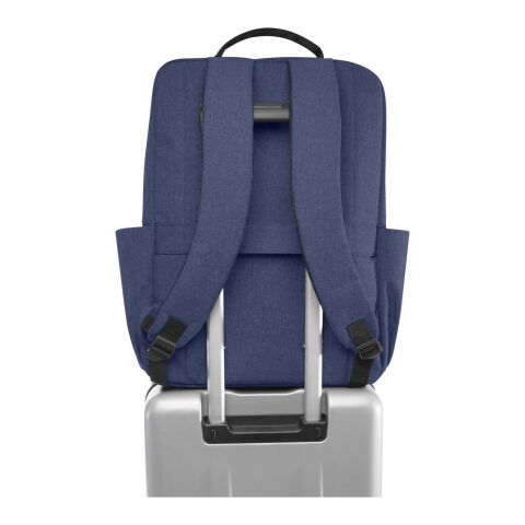 Mochila para portátil de 15" de material reciclado GRS de 15&nbsp;l "Libra" Azul marino
