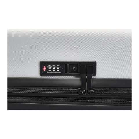 Mochila de cabina ampliable de 24" y 70&nbsp;L de material reciclado con ruedas y certificado GRS "Rover" Estándar | Plateado | sin montaje de publicidad | no disponible | no disponible