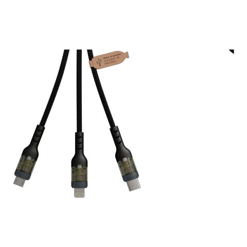 Soporte para teléfono plegable con cable de carga 3 en 1 &quot;SCX.design O32&quot; Metal de arma | sin montaje de publicidad | no disponible | no disponible