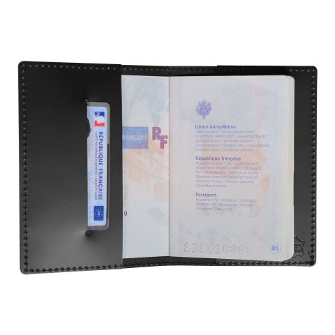 Funda para pasaporte con etiqueta inteligente "SCX.design A13" Negro intenso | sin montaje de publicidad | no disponible | no disponible