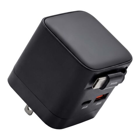 Adaptador de viaje SCX.design T21 de 65 W Negro intenso