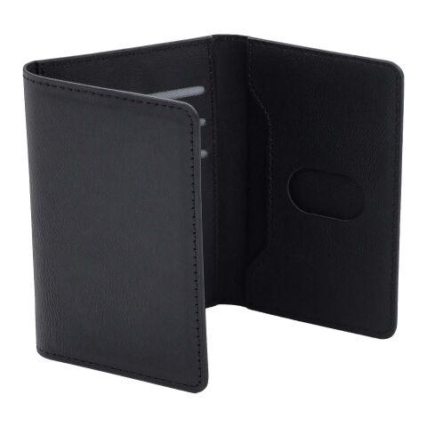 Cartera para tarjetas SCX.design A15 con localizador integrado Negro intenso