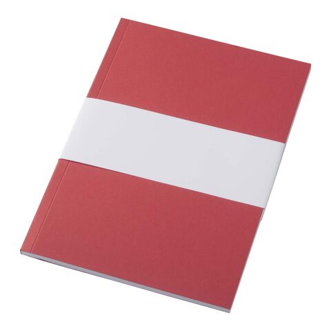 Libreta A5 de tapa blanda con 50 hojas de papel reciclado "Novella Austen" Rojo