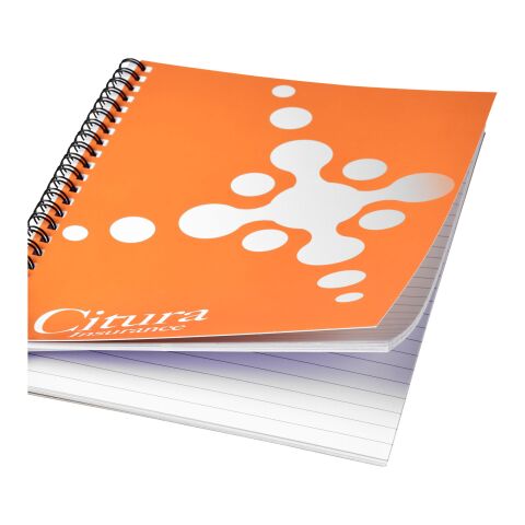 Cuaderno A4 con cubierta sintética de Desk-Mate® - blanco Blanco-Negro | sin montaje de publicidad | no disponible | no disponible