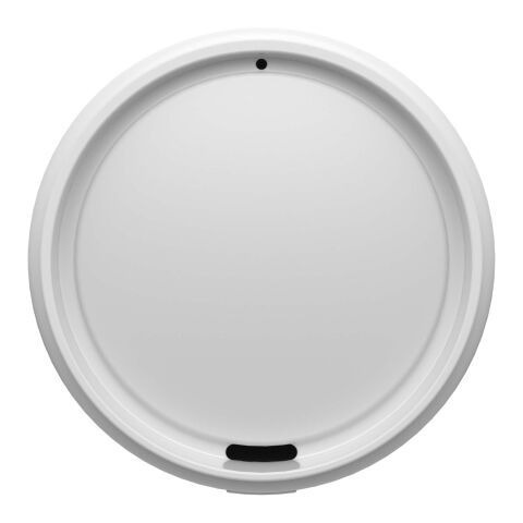 Vaso de 350 ml con tapa "Alto POP" Blanco | sin montaje de publicidad | no disponible | no disponible