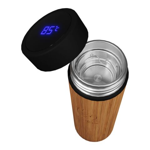 Botella inteligente de bambú de 500 ml &quot;SCX.design D11&quot; Estándar | Madera | sin montaje de publicidad | no disponible | no disponible