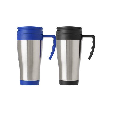 Taza isotérmica azul | sin montaje de publicidad | no disponible | no disponible