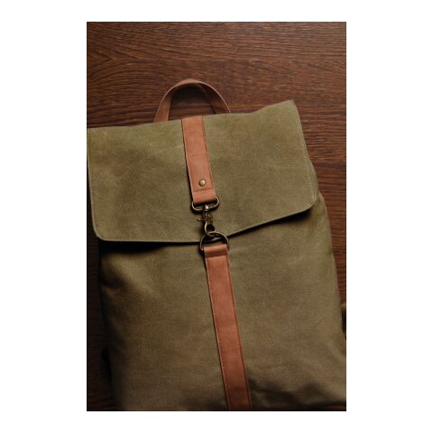 VINGA Mochila de lona Bosler verde | sin montaje de publicidad | no disponible | no disponible