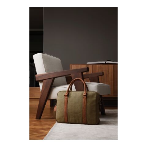 VINGA Bolsa para portátil de lona Bosler verde | sin montaje de publicidad | no disponible | no disponible