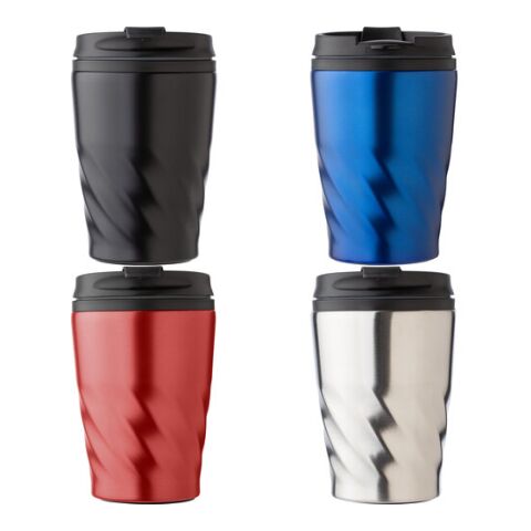 Taza de PP y acero inox. plata | sin montaje de publicidad | no disponible | no disponible