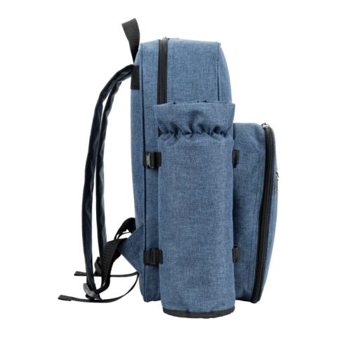 WHITSUNDAY. Mochila nevera para pícnic de poliéster reciclado de alta densidad 600D Azul | sin montaje de publicidad