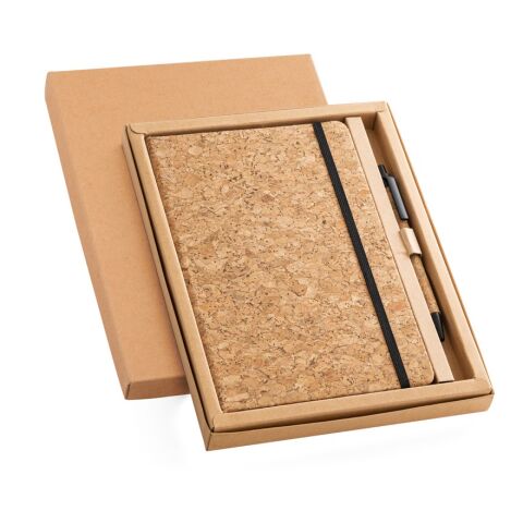 FREUD. Bloc de notas con bolígrafo Beige | no disponible | sin montaje de publicidad | Forrado | A5