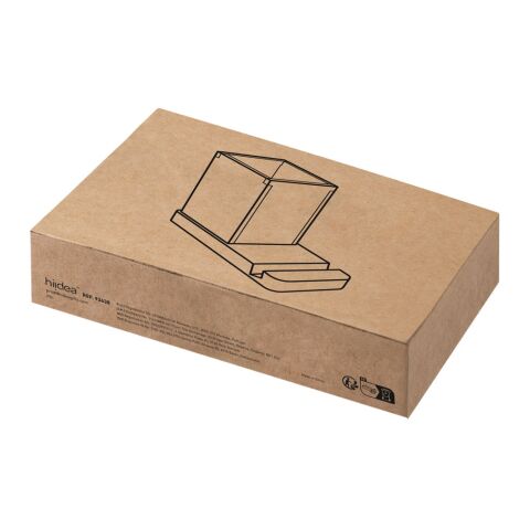 ERWIN. Juego de escritorio con soporte para móvil y vaso Beige | sin montaje de publicidad