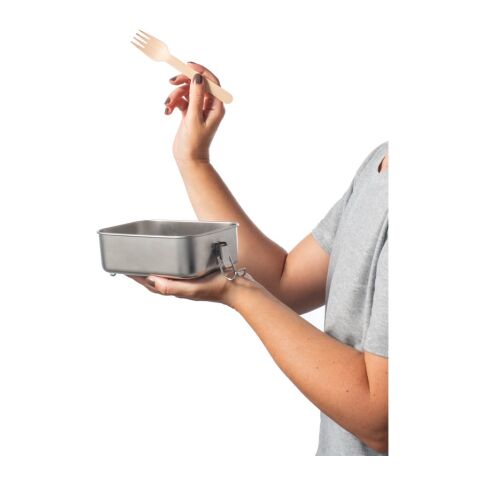 ALLSPICE. Fiambrer. Robusta caja hermética fabricada en acero inoxidable (90% reciclado) 750 mL Cromado | sin montaje de publicidad