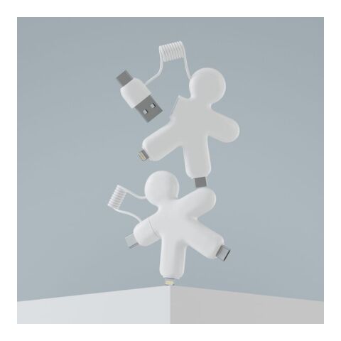 2064 | Xoopar Buddy Eco GRS Charging Cable Blanco | sin montaje de publicidad | no disponible | no disponible | no disponible