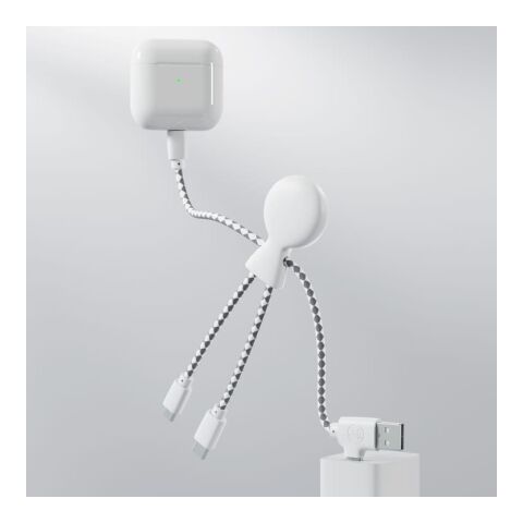 2081 | Xoopar Mr. Bio Charging cable Blanco | sin montaje de publicidad | no disponible | no disponible | no disponible