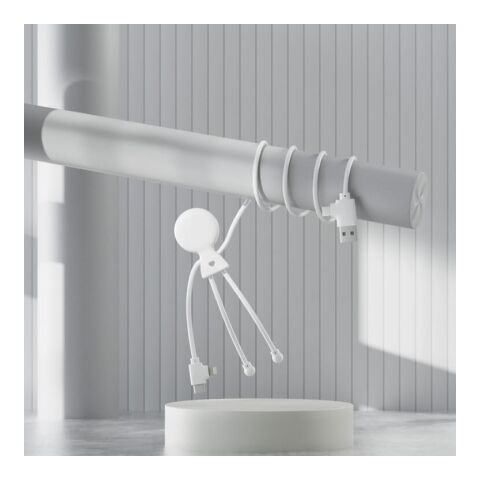 2089 | Xoopar Mr. Bio Long Power Delivery Cable with data transfer Blanco | sin montaje de publicidad | no disponible | no disponible | no disponible