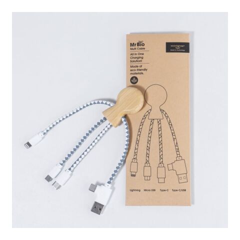 Xoopar Mr. Bio Bamboo Charging Cable Natural | sin montaje de publicidad | no disponible | no disponible | no disponible