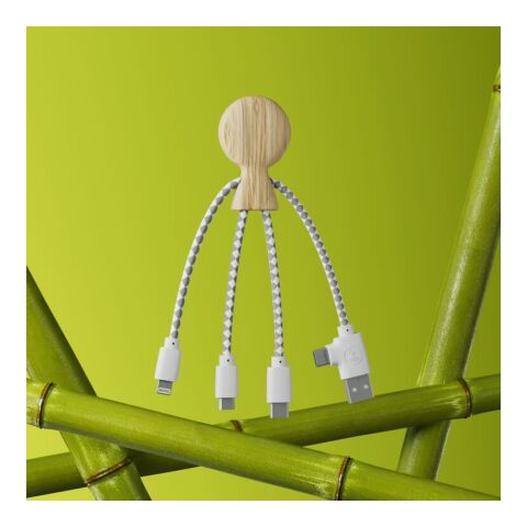 Xoopar Mr. Bio Bamboo Charging Cable Natural | sin montaje de publicidad | no disponible | no disponible | no disponible