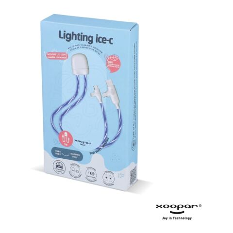 Xoopar GRS lighting ICE-C cable Azul / Blanco | sin montaje de publicidad | no disponible | no disponible | no disponible