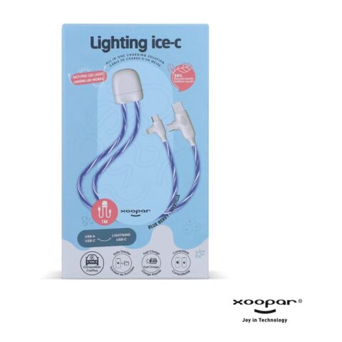Xoopar GRS lighting ICE-C cable Azul / Blanco | sin montaje de publicidad | no disponible | no disponible | no disponible