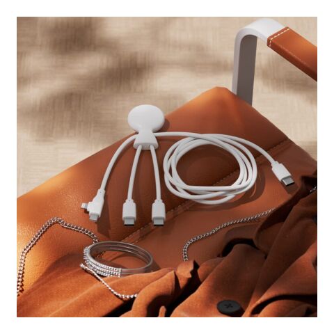 Xoopar Mr. Bio Cable múltiple largo USB-C de 1 metro Blanco | sin montaje de publicidad | no disponible | no disponible