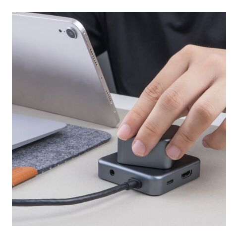 Xoopar GRS Cubbi Hub gris oscuro | sin montaje de publicidad | no disponible | no disponible | no disponible