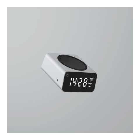 Cargador inalámbrico Xoopar GRS Reddi Charge PD con reloj gris claro | sin montaje de publicidad | no disponible | no disponible | no disponible