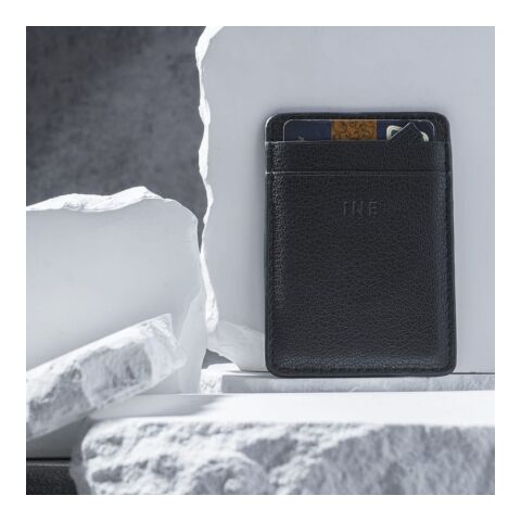 3198 | Xoopar Iné Mini NFC Wallet Recycled Leather Negro | sin montaje de publicidad | no disponible | no disponible | no disponible