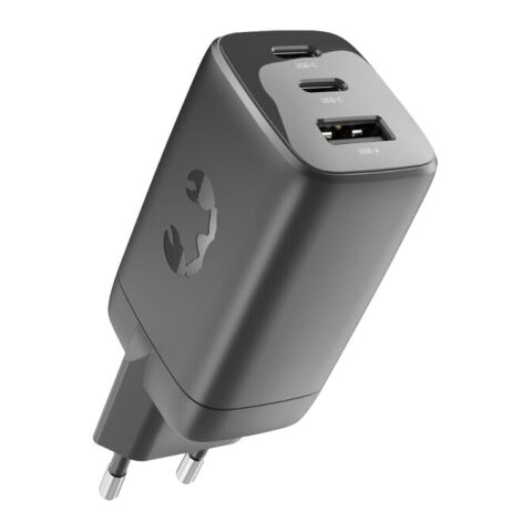 Fresh 'n Rebel cargador rápido para portátil 67W GaN USB-C y USB-A gris oscuro | sin montaje de publicidad | no disponible | no disponible
