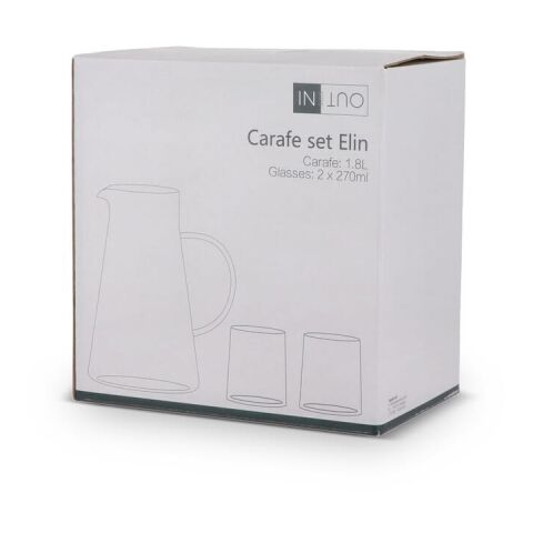 Jarra InSideOut Elin con 2 vasos Transparente | sin montaje de publicidad | no disponible | no disponible
