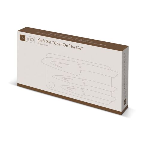Juego de cuchillos de 6 piezas InSideOut Chef on the Go Verde oscuro