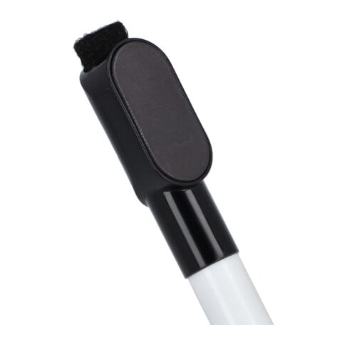 Rotulador para pizarra blanca con imán y limpiador Negro | sin montaje de publicidad | no disponible | no disponible