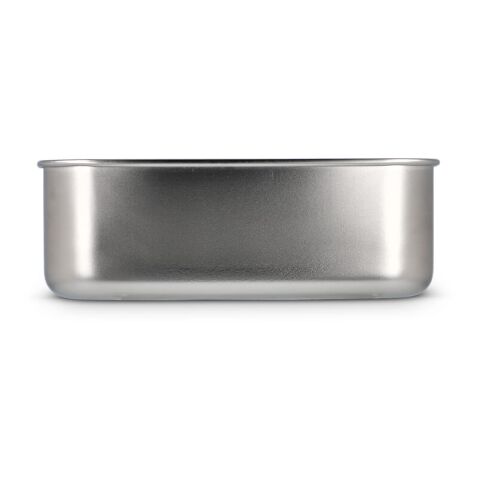 Fiambrera de acero inoxidable con tapa de bambú Plata